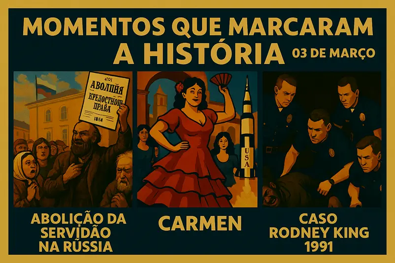03 de Março na História